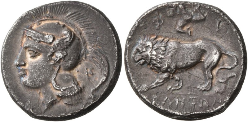 LUCANIA. Velia . Circa 300-280 BC. Nomos (Silver, 21 mm, 7.12 g, 12 h), Philisti...