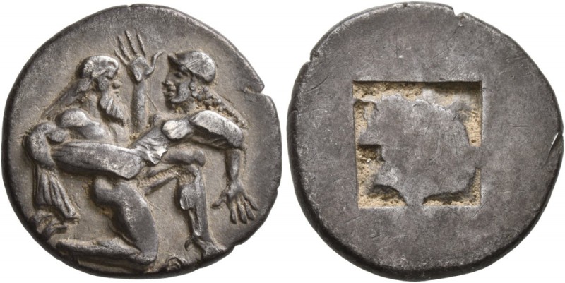 ISLANDS OFF THRACE, Thasos. Circa 463-449 BC. Stater (Silver, 23 mm, 8.39 g). Nu...