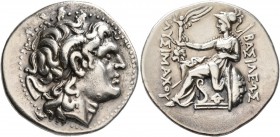 KINGS OF THRACE. Lysimachos, 305-281 BC. Tetradrachm (Silver, 31 mm, 16.36 g, 5 h), Lysimacheia, circa 297/6-282/1. Diademed head of Alexander the Gre...