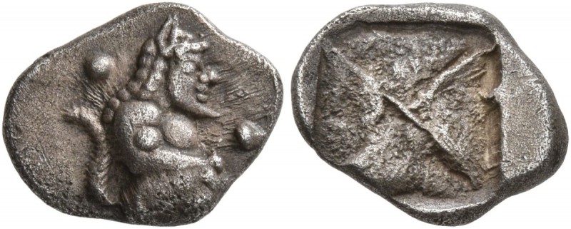 THRACO-MACEDONIAN REGION. Siris . Circa 525-480 BC. 1/8 Stater (Silver, 11 mm, 1...