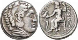 KINGS OF MACEDON. Alexander III ‘the Great’, 336-323 BC. Tetradrachm (Silver, 25 mm, 16.97 g, 1 h), Amphipolis, struck by Antipater under Philip III, ...