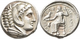 KINGS OF MACEDON. Alexander III ‘the Great’, 336-323 BC. Tetradrachm (Silver, 24 mm, 17.25 g, 2 h), Amphipolis, struck by Antipater under Philip III, ...