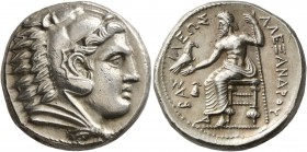 KINGS OF MACEDON. Alexander III ‘the Great’, 336-323 BC. Tetradrachm (Silver, 25 mm, 17.20 g, 3 h), Amphipolis, struck by Antipater under Philip III, ...