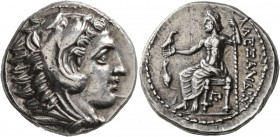 KINGS OF MACEDON. Alexander III ‘the Great’, 336-323 BC. Tetradrachm (Silver, 25 mm, 17.31 g, 12 h), Amphipolis, struck by Kassander as regent, circa ...