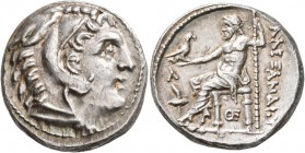 KINGS OF MACEDON. Alexander III ‘the Great’, 336-323 BC. Tetradrachm (Silver, 26 mm, 17.23 g, 2 h), Amphipolis, struck by Kassander, circa 307-297. He...
