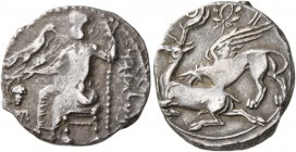 KINGS OF CAPPADOCIA. Ariarathes I, 333-322 BC. Drachm (Silver, 19 mm, 5.02 g, 9 h), Gaziura. 