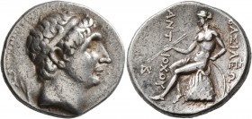 SELEUKID KINGS OF SYRIA. Antiochos I Soter, 281-261 BC. Tetradrachm (Silver, 28 mm, 17.05 g, 7 h), Seleukeia. Diademed head of Antiochos I to right. R...