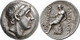 SELEUKID KINGS OF SYRIA. Antiochos I Soter, 281-261 BC. Tetradrachm (Silver, 30 mm, 17.09 g, 4 h), Seleukeia. Diademed head of Antiochos I to right. R...