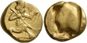 PERSIA, Achaemenid Empire. Time of Darios I to Xerxes II, circa 485-420 BC. Daric (Gold, 16.5 mm, 8.27 g), Sardes. Persian king or hero in kneeling/ru...