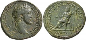 THRACE. Philippopolis . Antoninus Pius, 138-161. Tetrassarion (Bronze, 33 mm, 19.46 g, 7 h), Gargilius Anticus, legatus Augusti pro praetore provincia...