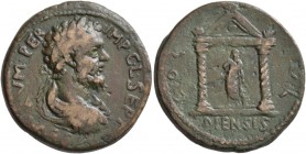 MACEDON. Dium . Septimius Severus, 193-211. Triassarion (Bronze, 25 mm, 10.48 g, 7 h). MP CL SEPT SEVERVM (sic!) PER Laureate, draped and cuirassed bu...