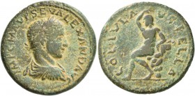 MACEDON. Pella . Severus Alexander, 222-235. Triassarion (25 mm, 9.98 g, 8 h). IMP C MAV P SEV ALEXAND AVG Laureate, draped and cuirassed bust of Seve...