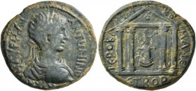 PONTUS. Comana . Caracalla, 198-217. Tetrassarion (Bronze, 29 mm, 16.10 g), CY 172 = 205/6. AY K M AYPHΛI ANTωNINOC Laureate, draped and cuirassed bus...