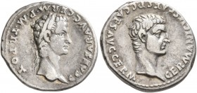 Gaius (Caligula), 37-41. Denarius (Silver, 19 mm, 3.72 g, 4 h), Lugdunum, 37-38. C CAESAR AVG GERM P M TR POT Bare head of Gaius to right. Rev. GERMAN...