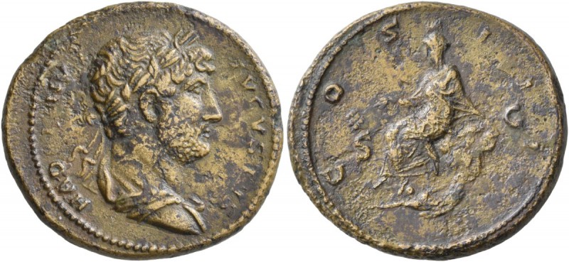 Hadrian, 117-138. As (Orichalcum, 25 mm, 8.20 g, 6 h), Rome, for Syria, 125-128....