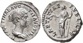 Faustina Junior, Augusta, 147-175. Denarius (Silver, 19 mm, 3.33 g, 12 h), Rome, struck under Antoninus Pius, circa 147-150. FAVSTINAE AVG PII AVG FIL...