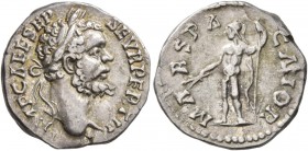 Septimius Severus, 193-211. Denarius (Silver, 18 mm, 2.75 g, 5 h), a contemporary imitation, irregular mint, after circa 194/5. IMP CAE L SEP SEVR (si...