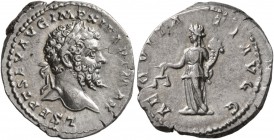 Septimius Severus, 193-211. Denarius (Silver, 19 mm, 3.39 g, 5 h), Laodicea, 198-202. L SEPT SEV AVG IMP XI PART MAX Laureate head of Septimius Severu...