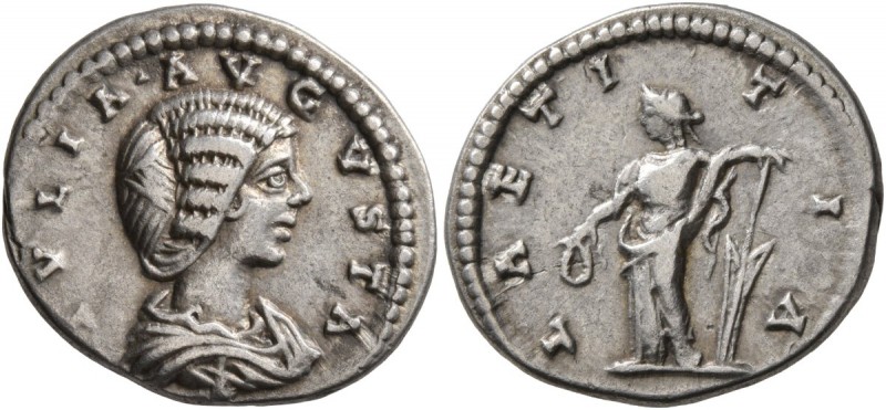 Julia Domna, Augusta, 193-217. Denarius (Silver, 19 mm, 2.96 g, 12 h), Laodicea ...