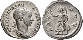 Severus Alexander, 222-235. Denarius (Silver, 20 mm, 2.93 g, 12 h), Rome, 226. IMP C M AVR SEV ALEXAND AVG Laureate and draped bust of Severus Alexand...