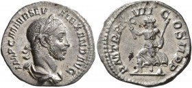 Severus Alexander, 222-235. Denarius (Silver, 19 mm, 2.43 g, 11 h), Rome, 228. IMP C M AVR SEV ALEXAND AVG Laureate and draped bust of Severus Alexand...