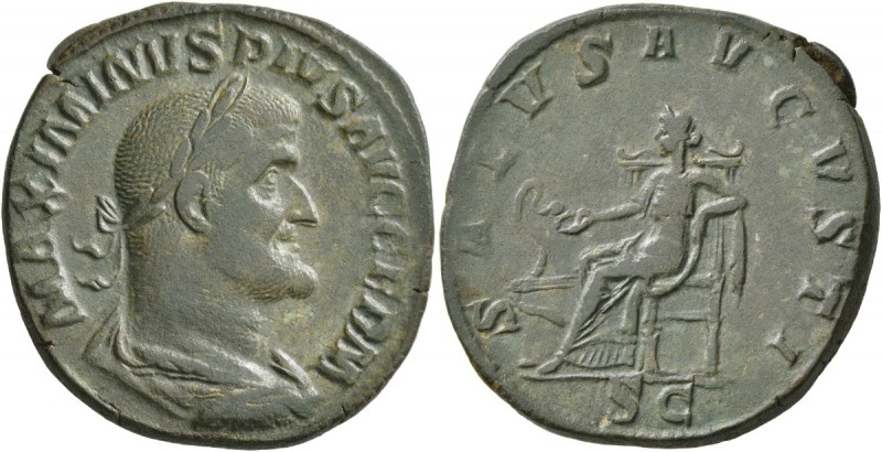 Maximinus I, 235-238. Sestertius (Orichalcum, 32 mm, 21.91 g, 12 h), Rome, 236-2...