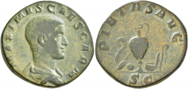 Maximus, Caesar, 235/6-238. Sestertius (Orichalcum, 30 mm, 17.33 g, 1 h), Rome, ...