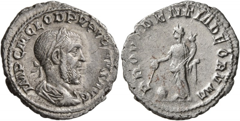 Pupienus, 238. Denarius (Silver, 20 mm, 2.65 g, 12 h), Rome. IMP C M CLOD PVPIEN...