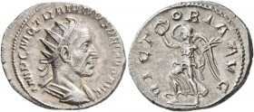Trajan Decius, 249-251. Antoninianus (Silver, 23 mm, 4.03 g, 12 h), Rome. IMP C M Q TRAIANVS DECIVS AVG Radiate, draped and cuirassed bust of Trajan D...