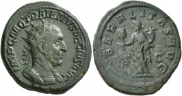 Trajan Decius, 249-251. Dupondius (Orichalcum, 27 mm, 13.12 g, 2 h), Rome. IMP C M Q TRAIANVS DECIVS AVG Radiate and cuirassed bust of Decius to right...