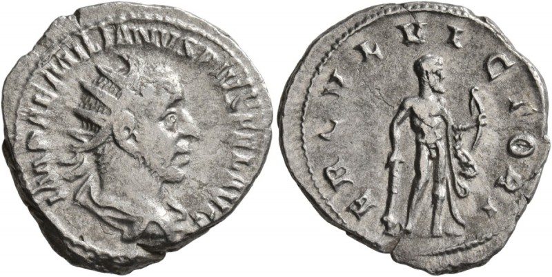 Aemilian, 253. Antoninianus (Silver, 22 mm, 4.28 g, 12 h), Rome. IMP AEMILIANVS ...