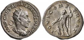 Aemilian, 253. Antoninianus (Silver, 21 mm, 3.60 g, 6 h), Rome. IMP CAES AEMILIANVS P F AVG Radiate, draped and cuirassed bust of Aemilian to right. R...