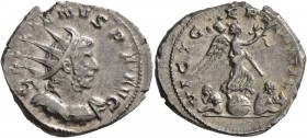 Gallienus, 253-268. Antoninianus (Silver, 22 mm, 3.97 g, 12 h), Cologne, 257-258. GALLIENVS P F AVG Radiate, draped and cuirassed bust of Gallienus to...
