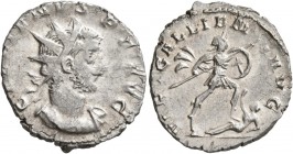 Gallienus, 253-268. Antoninianus (Silver, 21 mm, 3.07 g, 7 h), Cologne, 258-259. GALLIENVS P F AVG Radiate and cuirassed bust of Gallienus to right. R...