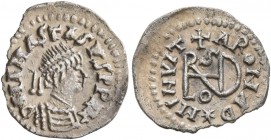 GEPIDS. Uncertain king, in the name of Anastasius I (491-518), circa 491-504. 1/4 Siliqua (Silver, 14 mm, 0.76 g, 9 h), Sirmium. D N ANASTASIVS P P AV...