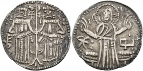 BULGARIA. Second Empire . Ivan Aleksandar, 1331–1371. Grosh (Silver, 20 mm, 1.19 g, 6 h). IC - XC Christ standing facing before seat, raising hands in...