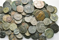 A lot containing 102 bronze coins. Includes: Celtic, Greek, Roman, Byzantine and Islamic coins. Fine and better. LOT SOLD AS IS, NO RETURNS. 102 coins...