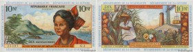 Country : FRENCH WEST INDIES 
Face Value : 10 Nouveaux Francs  
Date : (1962) 
Period/Province/Bank : Institut d'Émission des Départements d'Outre-Mer...