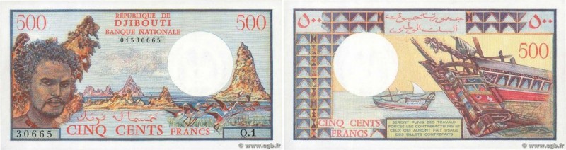 Country : DJIBOUTI 
Face Value : 500 Francs  
Date : (1979) 
Period/Province/Ban...