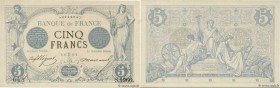 Country : FRANCE 
Face Value : 5 Francs NOIR  
Date : 27 février 1873 
Period/Province/Bank : Banque de France, XXe siècle 
Catalogue reference : F.01...