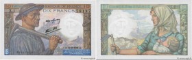 Country : FRANCE 
Face Value : 10 Francs MINEUR  
Date : 11 septembre 1941 
Period/Province/Bank : Banque de France, XXe siècle 
Catalogue reference :...