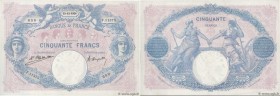 Country : FRANCE 
Face Value : 50 Francs BLEU ET ROSE  
Date : 13 décembre 1924 
Period/Province/Bank : Banque de France, XXe siècle 
Catalogue refere...