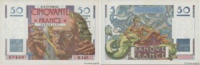 Country : FRANCE 
Face Value : 50 Francs LE VERRIER  
Date : 03 novembre 1949 
Period/Province/Bank : Banque de France, XXe siècle 
Catalogue referenc...