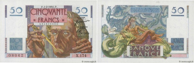 Country : FRANCE 
Face Value : 50 Francs LE VERRIER  
Date : 01 février 1951 
Pe...