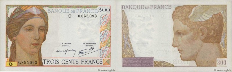 Country : FRANCE 
Face Value : 300 Francs  
Date : (09 février 1939) 
Period/Pro...