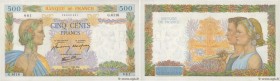 Country : FRANCE 
Face Value : 500 Francs LA PAIX  
Date : 09 juillet 1942 
Period/Province/Bank : Banque de France, XXe siècle 
Catalogue reference :...