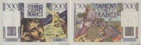 Country : FRANCE 
Face Value : 500 Francs CHATEAUBRIAND  
Date : 07 février 1946 
Period/Province/Bank : Banque de France, XXe siècle 
Catalogue refer...
