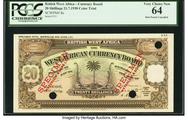 British West Africa West African Currency Board 20 Shillings 21.7.1930 Pick 8a C...