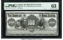 Canada Halifax, NS- Bank of Nova Scotia $100 3.1.1911 Pick S631b Ch.# 550-28-34FP Face Proof PMG Choice Uncirculated 63. Offered here is another examp...