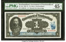 Canada St. John's, NF- Government of Newfoundland $1 2.1.1920 NF-12d PMG Choice Extremely Fine 45 EPQ. This handsome British Colonial note is desirabl...